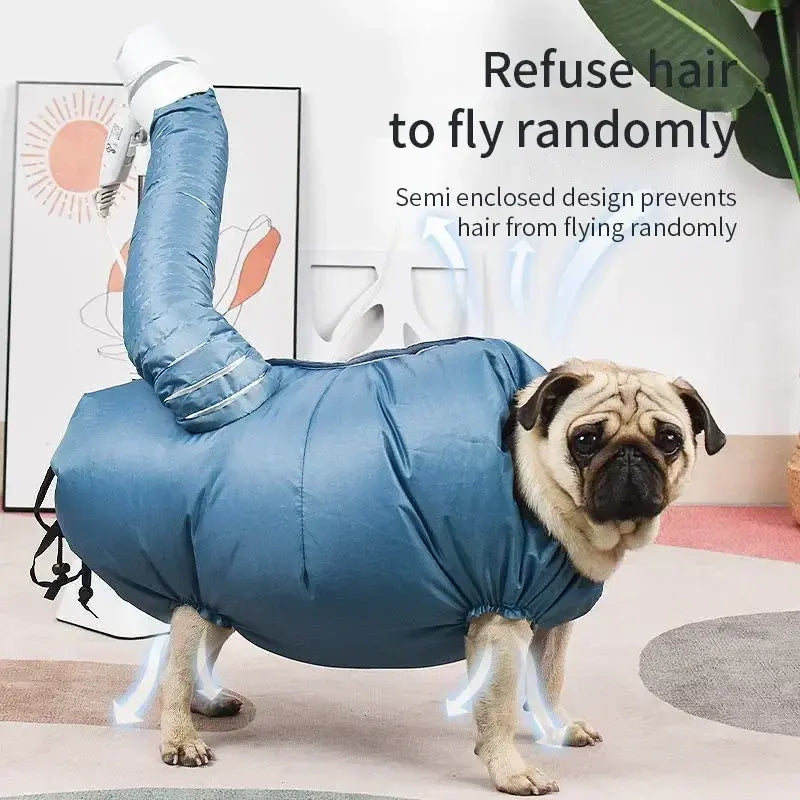 Bolsa Secador Plegable para Mascotas - Secado Rápido 360° con Aire Caliente