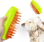 Cepillo de Vapor para Mascotas 4 en 1 - Cepillado, Masaje y Limpieza Profunda