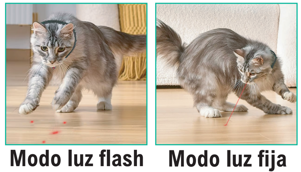 Collar de Juego Láser para Gatos - Puntero Automático Recargable