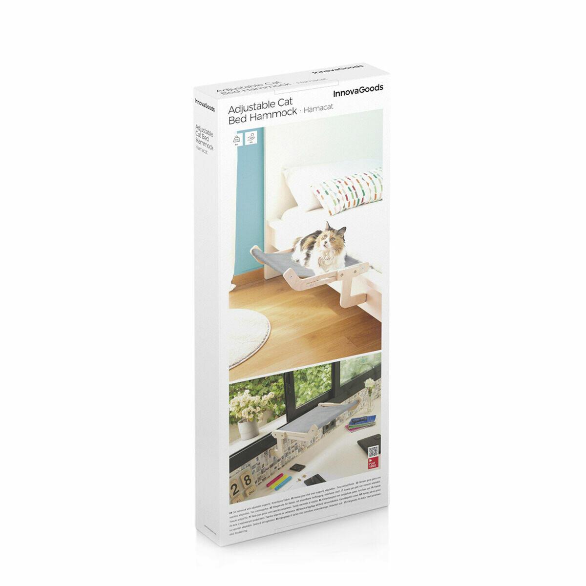 Hamaca Colgante para Gatos Hamacat - Cama Elevada y Ajustable