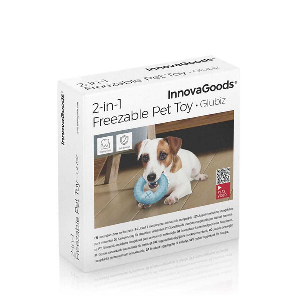 Juguete Mordedor Congelable para Perros 2 en 1 Glubiz - Mordedor Dental y Refrescante