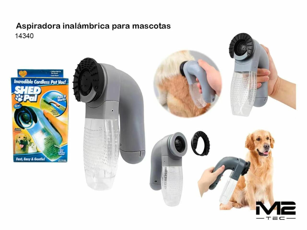 Aspirador de Mascotas Inalámbrico Portátil - Potente Removedor de Pelos