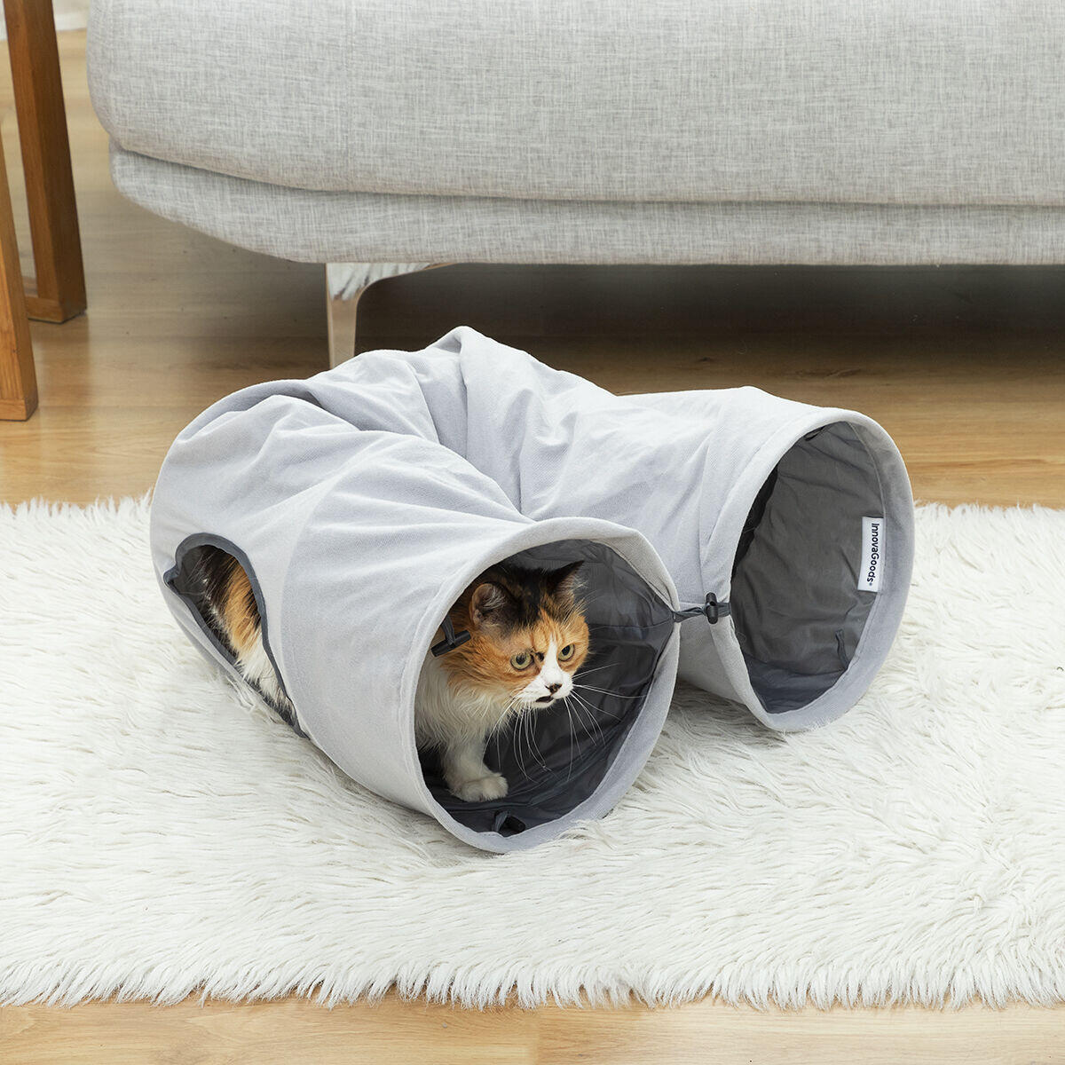 Túnel Plegable para Gatos Funnyl - Juguete Interactivo 2 Posiciones