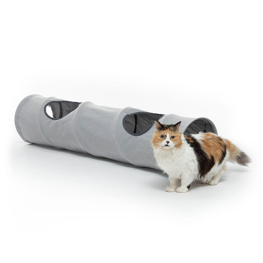 Túnel Plegable para Gatos Funnyl - Juguete Interactivo 2 Posiciones