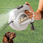 Correa Retráctil para Perros 6 en 1 Leashic - Luz LED, Reloj y Bebedero