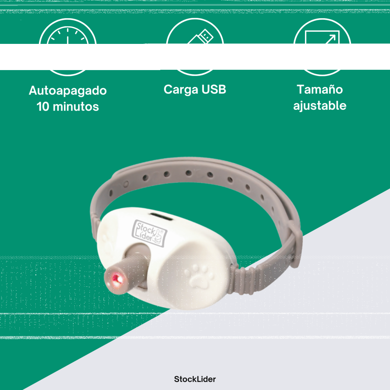 Collar de Juego Láser para Gatos - Puntero Automático Recargable