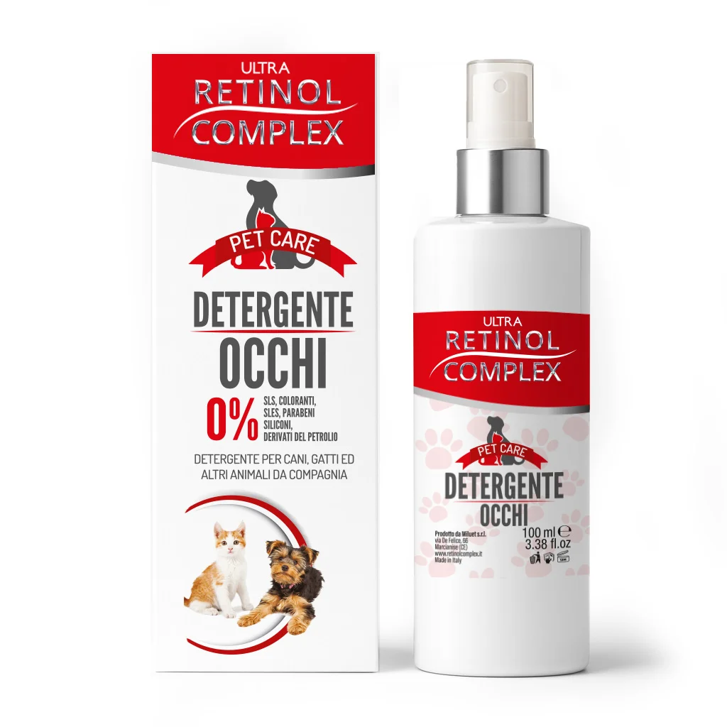 Limpiador de Ojos para Mascotas 100ml Retinol Complex - Elimina Legañas y Manchas