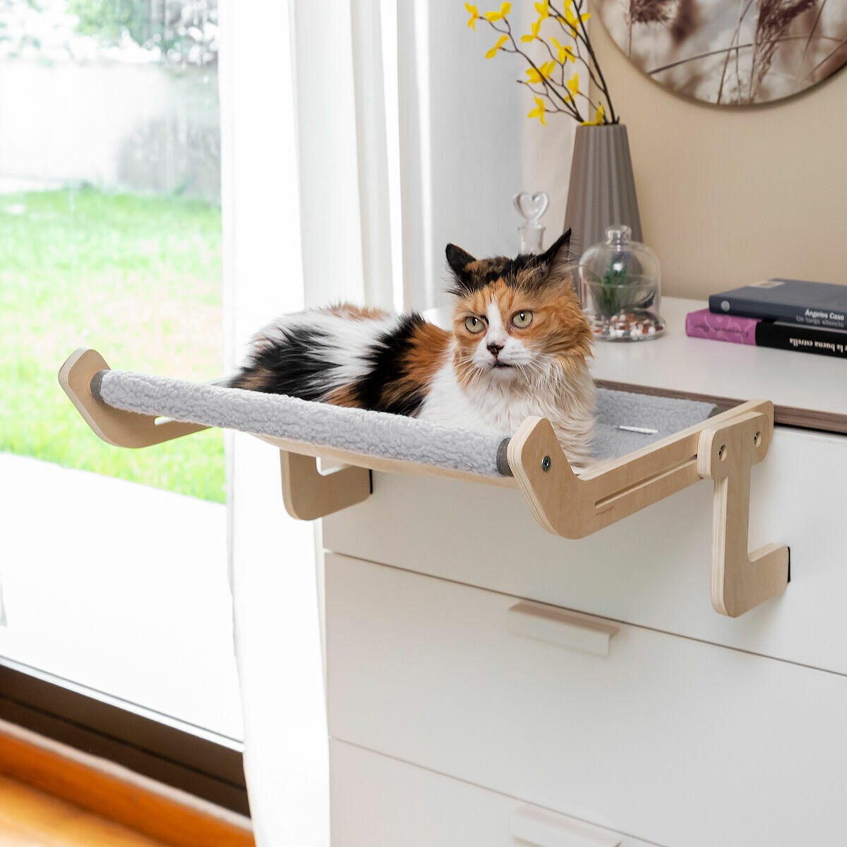 Hamaca Colgante para Gatos Hamacat - Cama Elevada y Ajustable